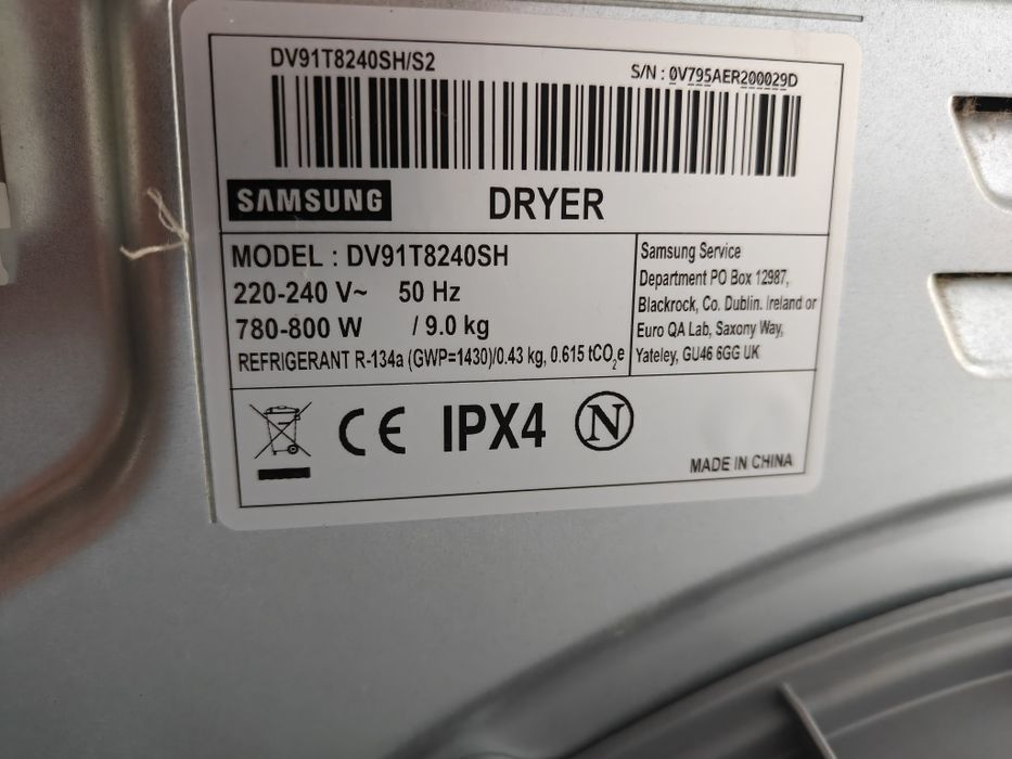 Suszarka Samsung nowy model sprawdź gwarancja . Dowóz super stan !