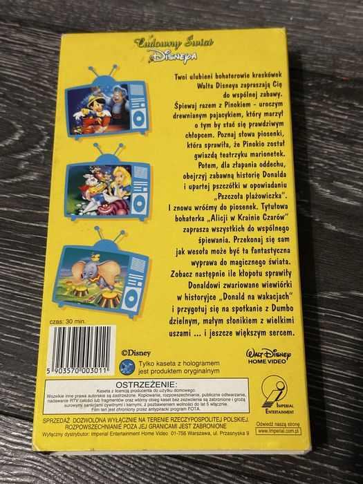 Cudowny świat Disneya kaseta vhs