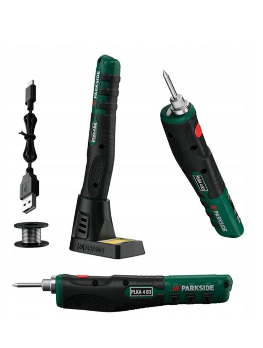 Lutownica akumulatorowa Parkside PLKA 4V USB C 470°