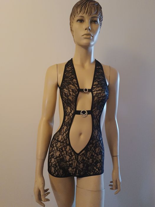Body preto.  Lingerie muito sexy. Nova. Tam. 34/36
