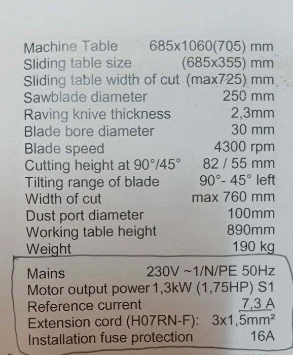 Serra de Mesa Jet JTS-250CS Muito Bom Estado