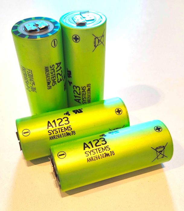 Ogniwo LiFePO4 ANR26650 A123 SYSTEMS 2500mAh 70A Testowane BLASZKI