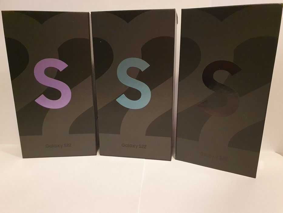 Samsung S22 8/128 czarny, fiolet nowy gw. 24m.