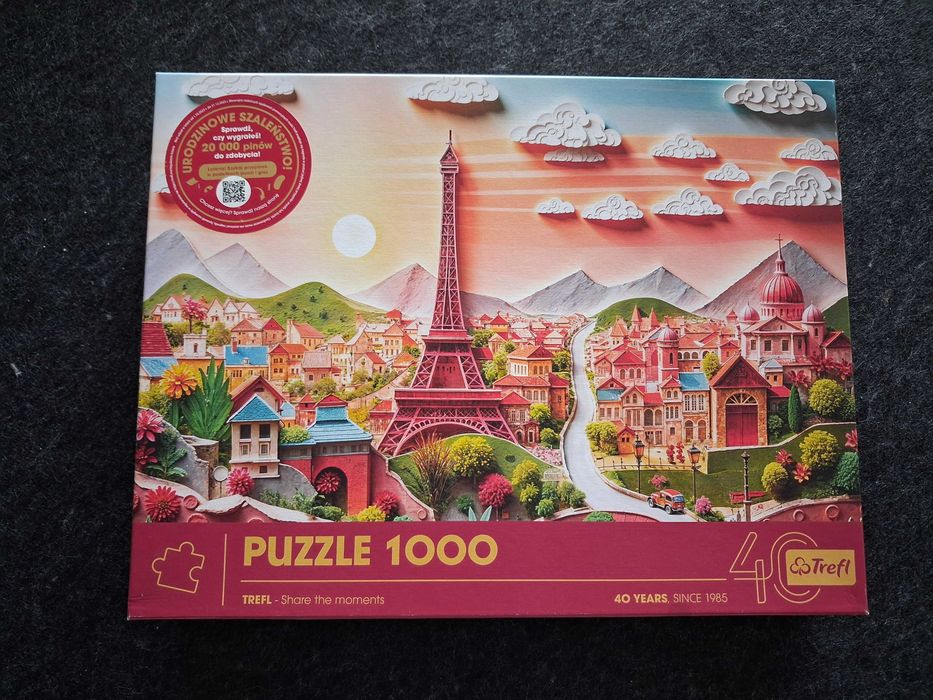 Puzzle Trefl Wieża Eiffla 1000 elementów