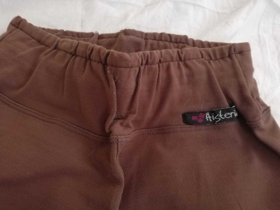 Calça de ginasio/leggins/ desporto castanho, veste S/M otimo estado