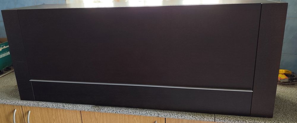 Conjunto Móvel de sala TV cor preto/castanho