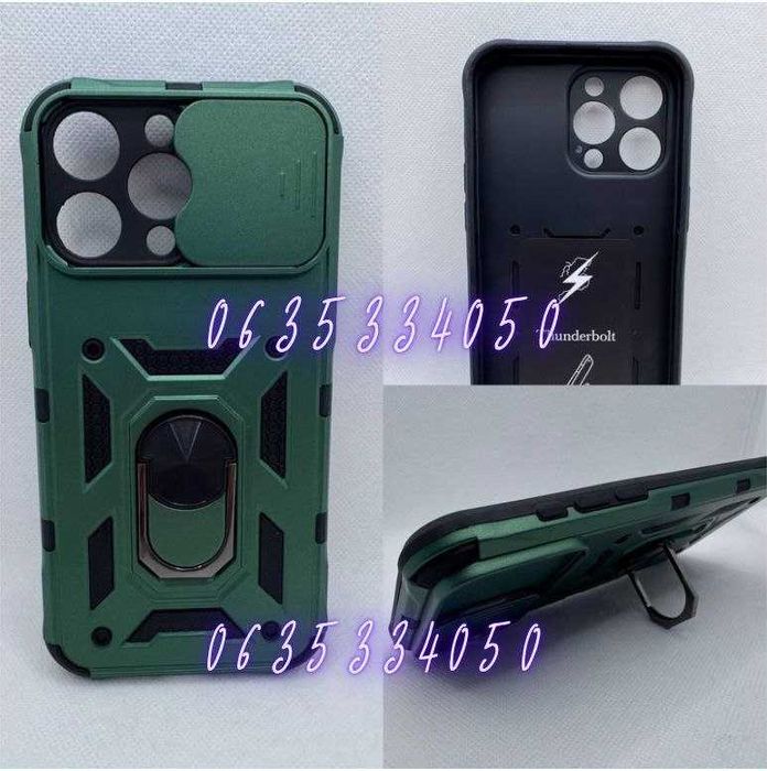 Противоударный чехол для iPhone 13 14 15 Plus Pro Max кольцо магнит