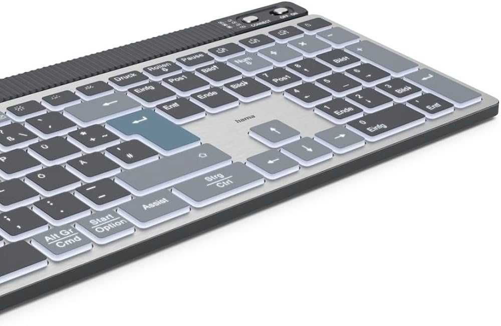 Klawiatura bezprzewodowa Hama WK-750 Multi-Device | Podświetlana | Nowa