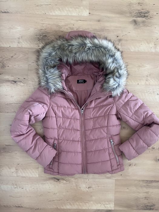 Kurtka zimowa Only S różowa Alaska