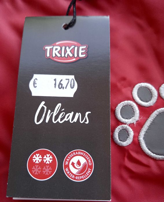 Capa impermeável e quente para Cão TRIXIE- 40cm- NOVA