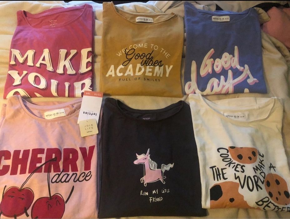 Lote 6 camisolas manga comprida