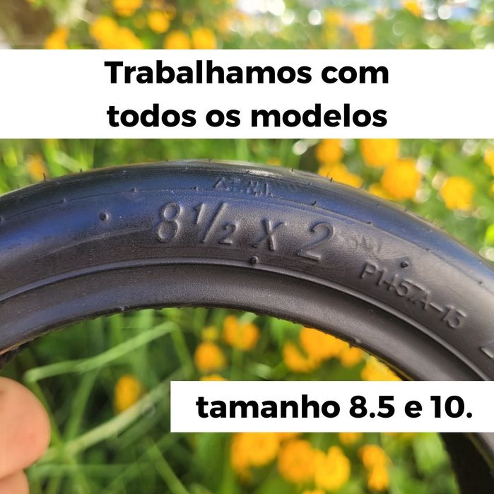 Câmara/pneu trotinete - troca em domicílio