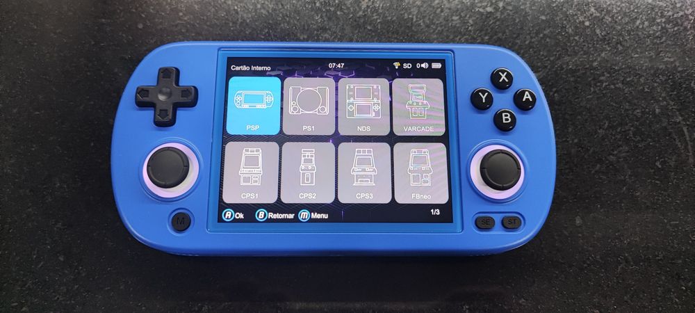 Consola portátil gaming retro anbernic RG40xxH