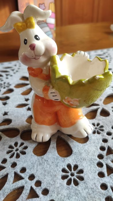 Figurka ceramiczna zajączek