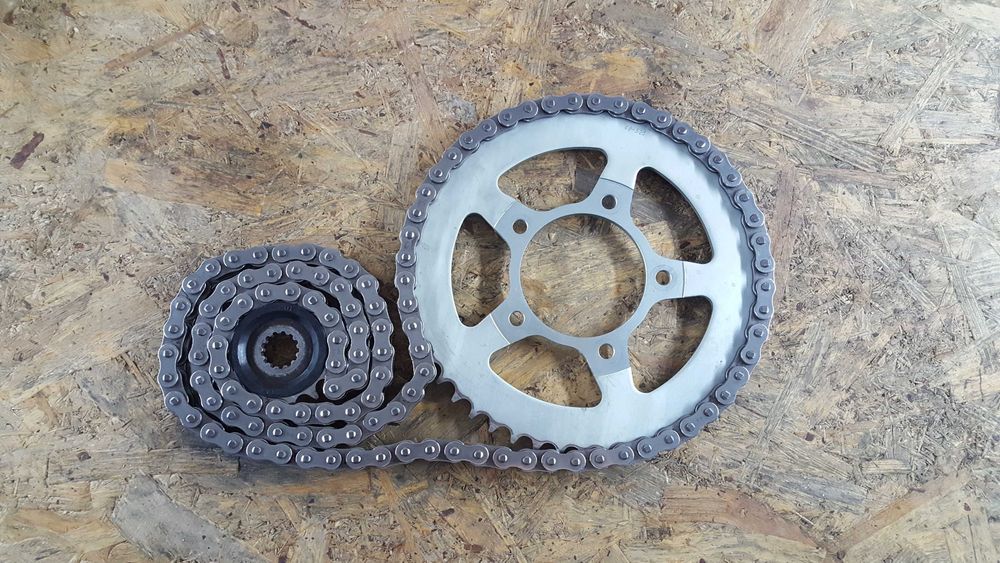 Gsx650f set rura kolektor sterownik zabierak zebatka łancuch os 08-