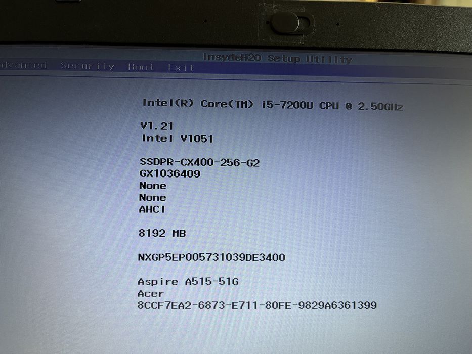 Laptop Acer Aspire 5 i5 7200 ,256GB.