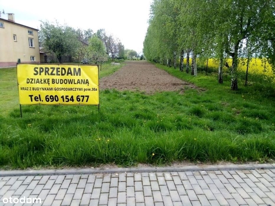 Działka budowlana 3000m², asfaltowy dojazd