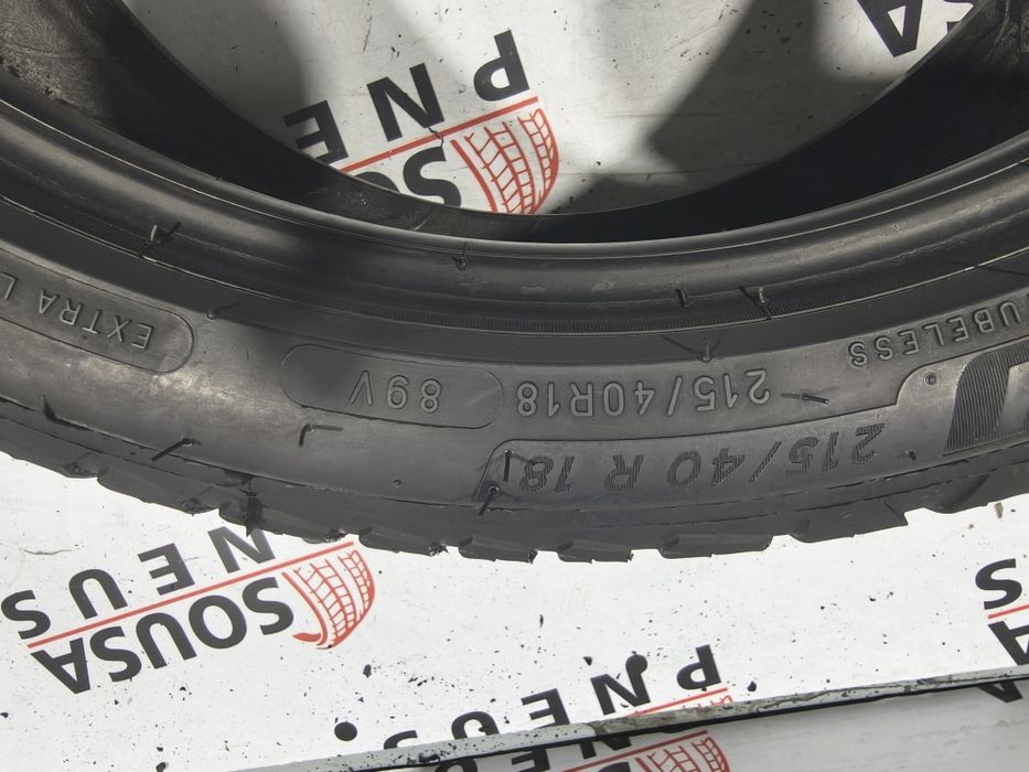 2 pneus semi novos 215-40R18 Michelin -Oferta dos Portes