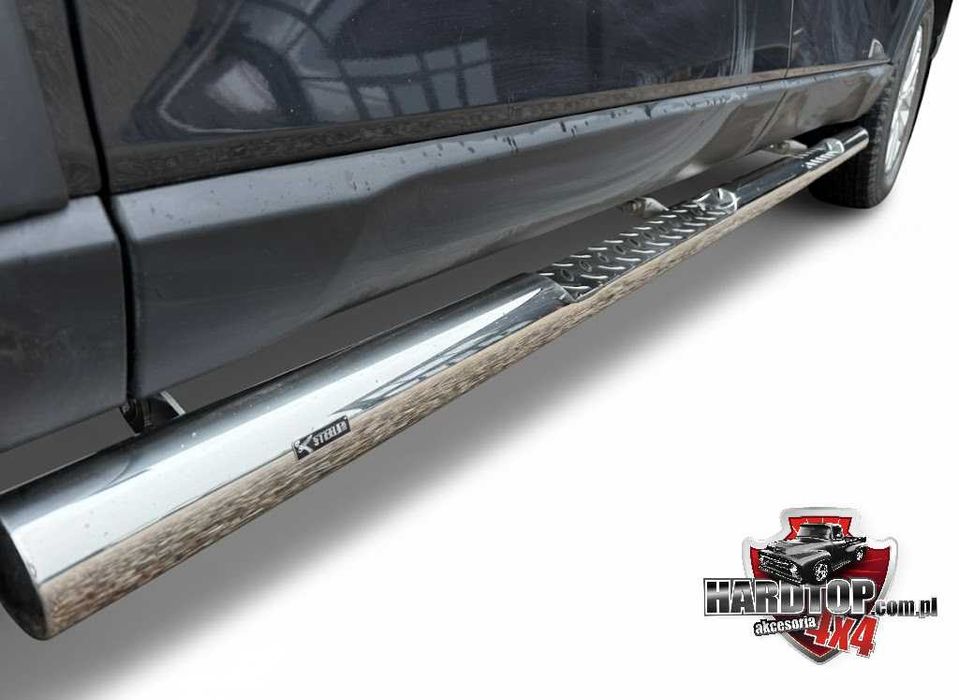Stopnie Boczne Orurowanie chrom z wyżłobieniem Progi ISUZU D-MAX 2020+