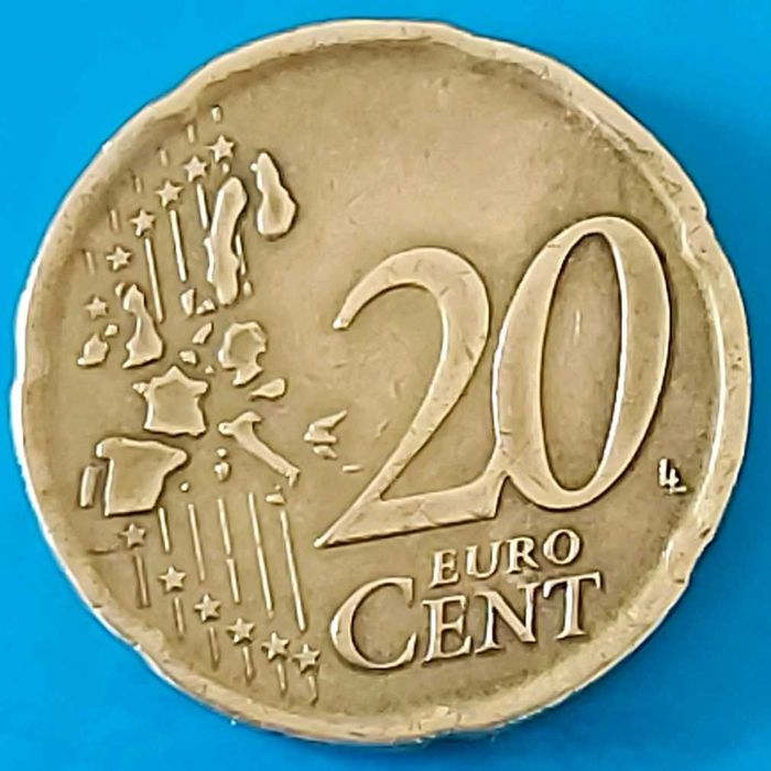 20 Cêntimos de 2001 de Espanha, Miguel Cervantes