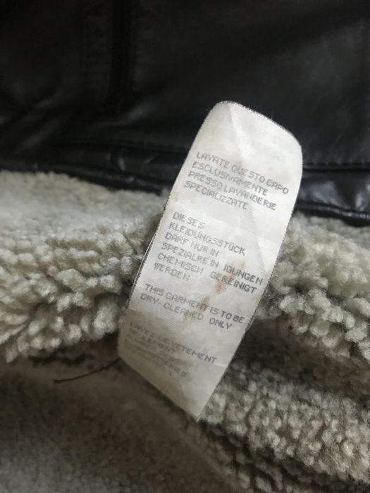 Kożuch krótki naturalny  męski Armanii Jeans r. 52 Vintage.