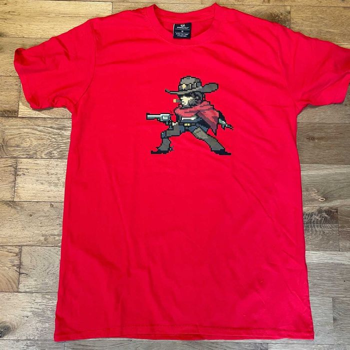 level up wear overwatch męski t-shirt logo modny rozm. m - nowy