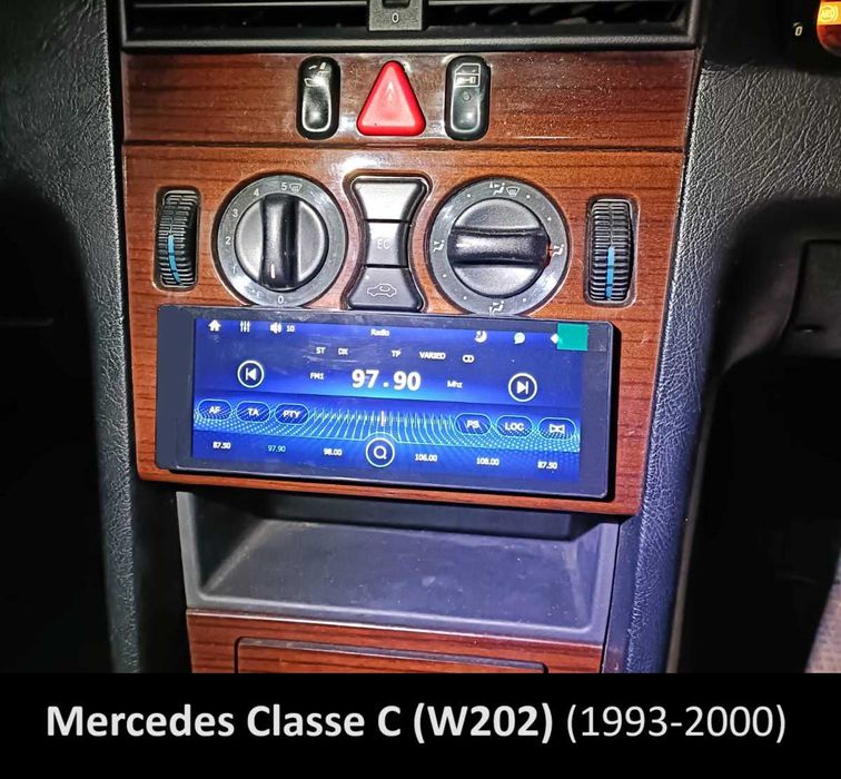 Rádio 1DIN 6.7" • MERCEDES • W202 W124 W210 R170 W140 • Android