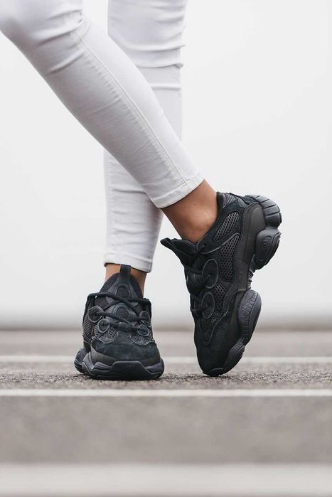 Женские кроссовки Adidas Yeezy Boost 500 "Utility Black" Premium 36-40