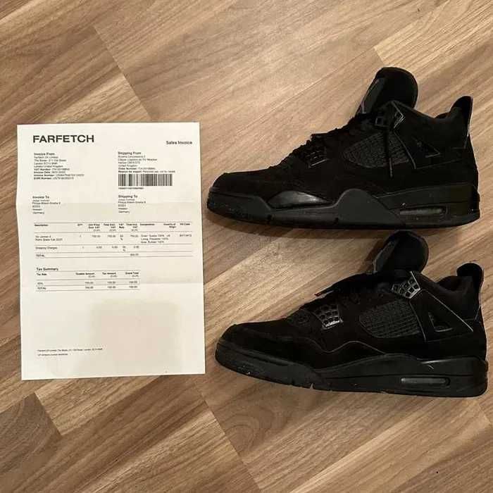 Jordan 4 Retro Black Cat r.45