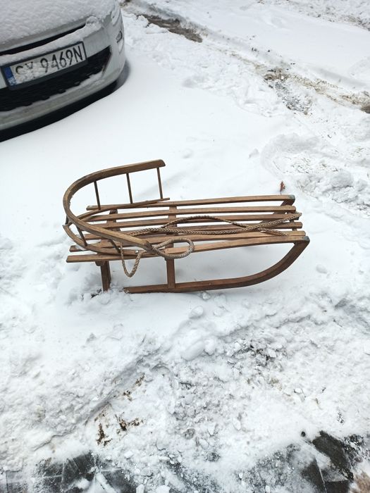 Sanki duże drewniane