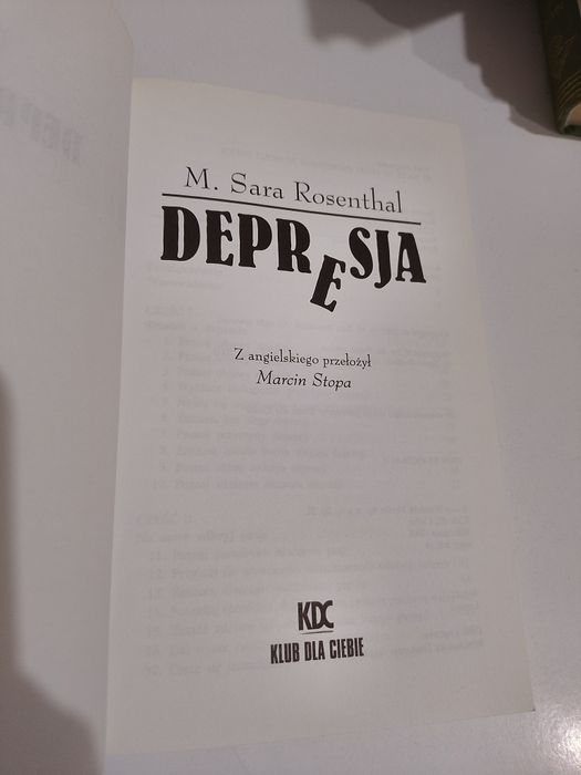 M. Sara Rosenthal Depresja