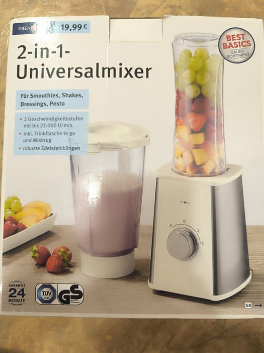 Блендер 2-в-1 універсальний Ideenwelt D6006