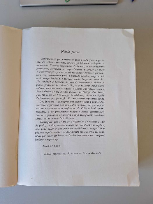 A Inquisição e os professores do Colégio das Artes - Mário Brandão