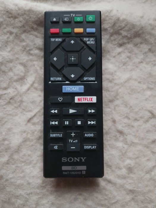 Pilot Sony RMT-VB201D do  blu-ray