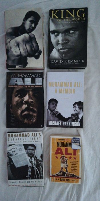 Lote de livros de boxe e Muhammad Ali (portes grátis)