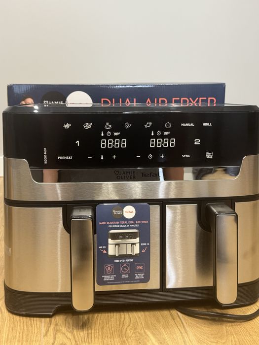 Мультипіч (Аерогриль) TEFAL Dual Easy Fry  EY90JDE1