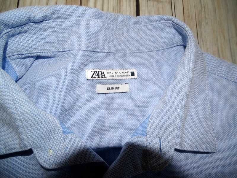 Koszula Zara L błękit