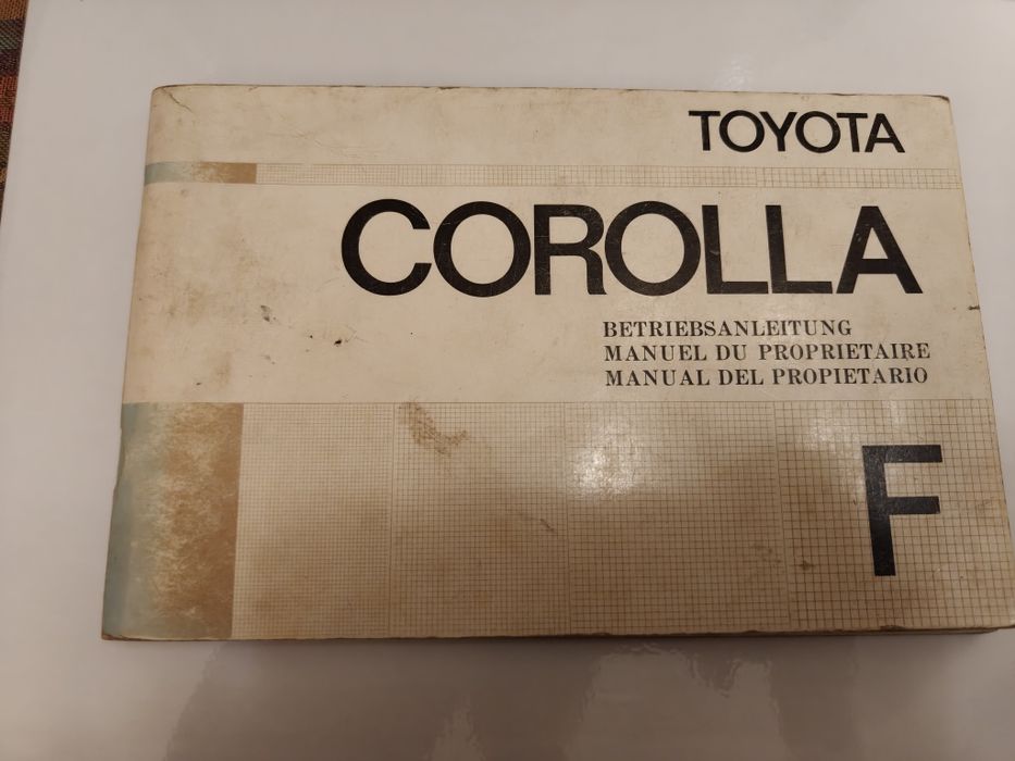 Manual Instruções Toyota Corolla Ke30