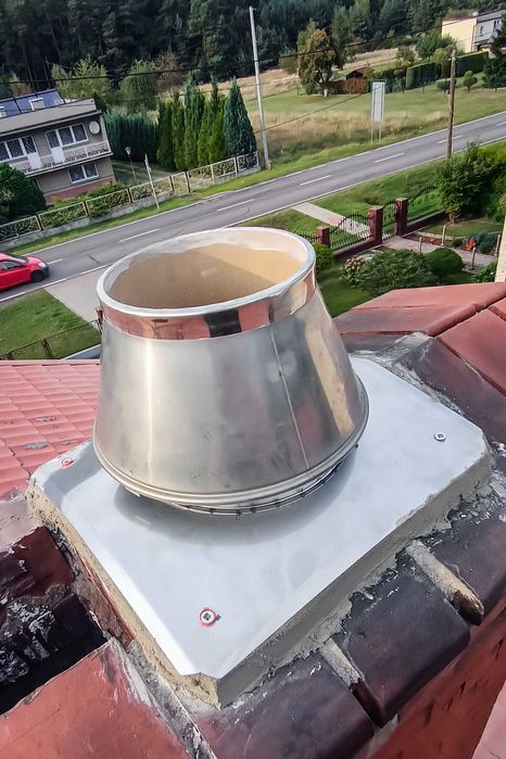 Montaż wkładów kominowych Frezowanie rozwiercanie komina uszczelnianie