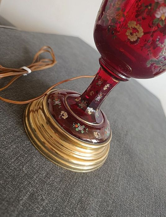 Lampa MOSIĄDZ  wys. 61 cm na Lwich łapach masywna POLECAM