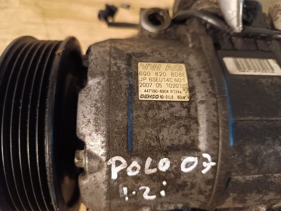 COMPRESSOR AC VOLKSWAGEN POLO 9N / SEAT IBIZA 6L 6J 6Q0820808E