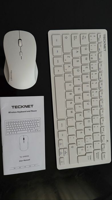 Nowy Zestaw Bezprzewodowy TECKNET TK-KM006 Klawiatura + Mysz 2.4GHz