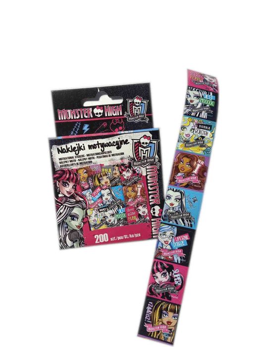 naklejki Monster High motywacyjne 200 szt