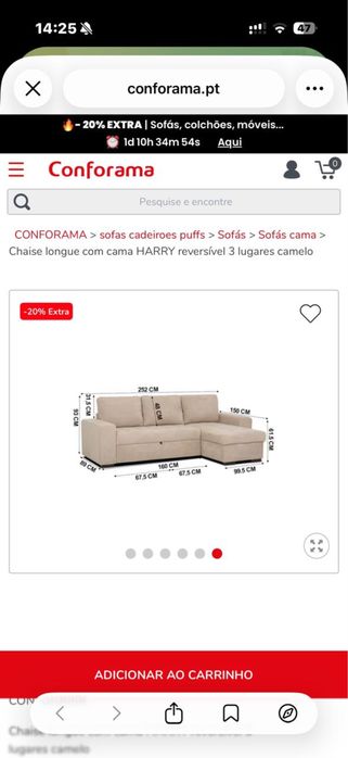 Sofá confortável