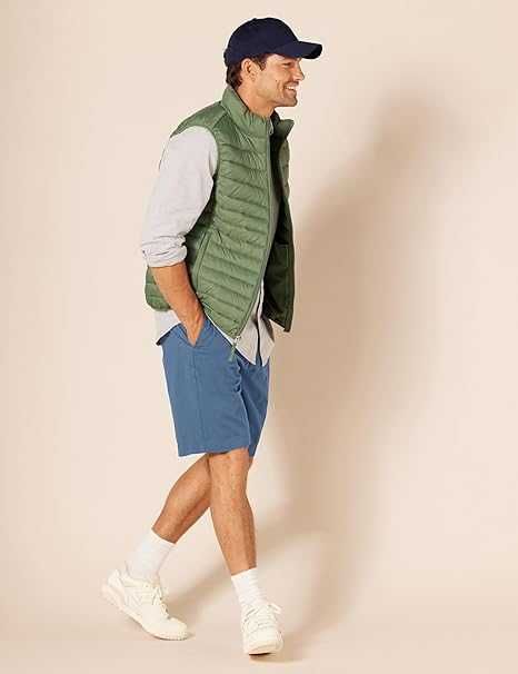 Szorty AMAZON ESSENTIALS F16AE60002 Klasyczne Chino Niebieski 33W