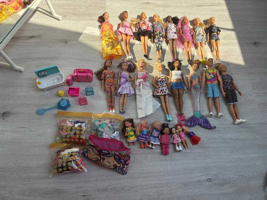 Wielki zestaw lalek barbie