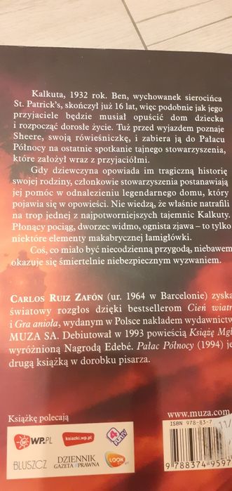 Stieg Larson, W. Wartość, C.Zafon, D.Morrell