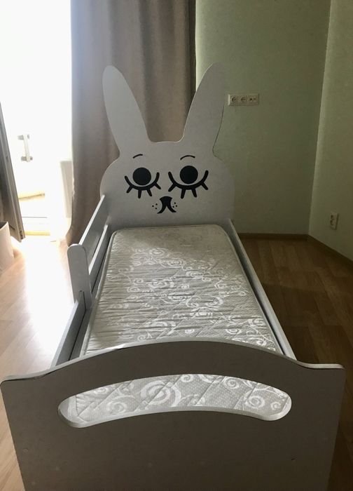 Дитяче ліжко «Зайчик» з матрацом