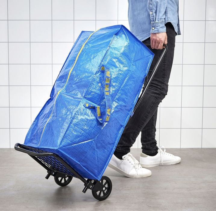 1zł Wysyłka Torba Gigant 76l na zamek bardzo mocna i pakowna IKEA Nowa