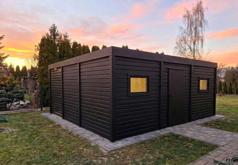 Nowoczesny domek ogrodowy 2x3. Schowek na narzędzia.